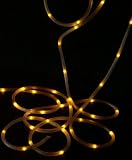 YELLOW Battery Rope 50 LED String Garden Wedding Lights-23 feet long