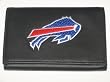 BUFFALO BILLS Tri-Fold Genuine LEATHER WALLET with Embroidered Team Logo