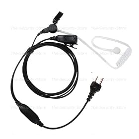 Micro-oreillette / �couteur / casque � tube acoustique dissimul� pour �metteur-r�cepteur ICOM (prise � deux broches)