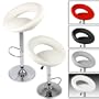 Jago - Lot de 2 tabourets de bar - LBHK02 - Blanc - en chrome et cuir synth�tique - DIVERSES COULEURS AU CHOIX
