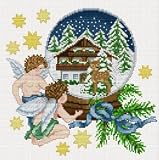 クロスステッチ図案　エレン「EMS042 Snowball Angels」