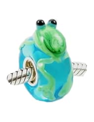 From Amazon.com. Click for details:
 .925 Solid Sterling Silver Cute Sweet Frog Charm Glass Bead .925 Solid Sterling Silver Cute Sweet Frog Charm Glass Bead