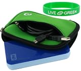 Neoprene Sleeve (Forrest Green) Case for iomega eGo BlackBelt 500 GB Portable Hard Drive 34621