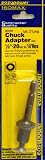 Eazypower 30206 1/4-Inch Hex Shank Chuck Adapter with 1/2-Inch-20 UNF Thread
