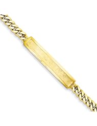 14k 6.8mm Cuban Childs Bezel I - 6 Inch - JewelryWeb