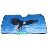 Automotive Windshield Sun Shade - Bold Eagle 