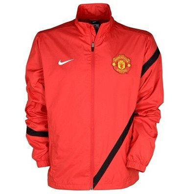 NIKE Herren Fussball Jacke Manchester United Sideline WP W, diablo red/white, XL, 423946 Preisvergleich