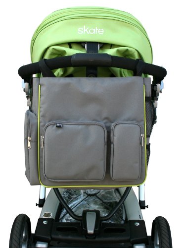 J.L. Childress Moxi Tote Stroller Diaper Bag - Grey Green