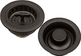 Oil Rubbed Bronze Kitchen Sink Basket Strainer+Disposer