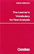 The Learner's Vocabulary for Text Analysis