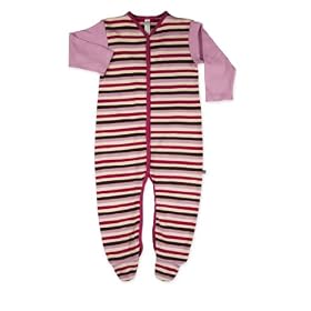 Green Baby Long Sleeve Sleepsuit (6 - 12 Months, Violet)