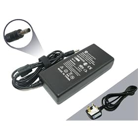 Just Laptops HP Pavilion dv2004ea (90W Black/Silver-Connector) Compatible Laptop Power Supply Charger Adapter with Power Cord and 1-Yr Warranty