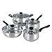 Gibson Oster Rametto Stainless Steel 8-Piece Cookware Set