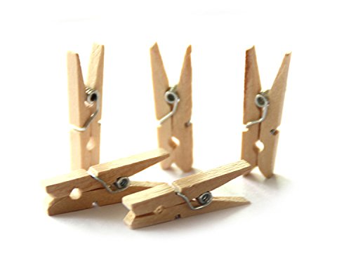 Generic Sturdy Natural Wood Clothespins 1 3/4