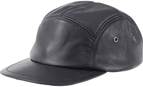 Casual Outfitters Genuine Lambskin Leather Cap with Ventilation Grommets - GFCAP5