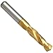 YG-1 DN515 High Speed Steel Screw Machine Drill Bit, TiN Finish, Straight Shank, Parabolic Spiral, 130 Degree, #6 Size, 2-3/8" Length (Pack of 1)
