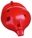 Produkt-Bild: Ocarina Workshop - Englische Okarina, ROT, 4-Fingerl&ouml;cher mit denen man 14 T&ouml;ne einfach spielen kann