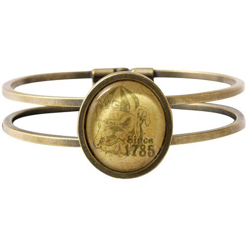 Georgia Bulldogs Vintage Antique Brass Bracelet 