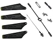Syma S109G Full Set Replacement Parts, Main Blades, Connect Buckles, Tail Blade,Balance Bar, Spare Main Grips, Main Shaft