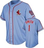 Ozzie Smith St. Louis Cardinals Majestic Cooperstown Light Blue Tradition Jersey