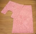 Twist Baby Pink 2 Piece Bath Mat Set