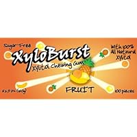 Xyloburst Fruit Xylitol Chewing Gum 100 Count