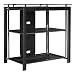 Bush Furniture Midnight Mist TV Stand, Small, Black/Chrome