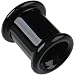 Pair of Glass Double Flared Eyelets: 2g, Black