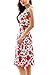 YMING Women Sleeveless 1950s Vintage Party Picnic Cocktail Swing Dress