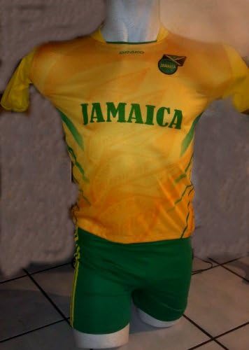 CHILDRENS,KIDS,BOYS, GIRLS, UNISEX JAMAICA GREEN SOCCER KIDS SETS JERSEY &amp; SHORT SIZE 4T MEDIUM FOR ages 3 TO 4 YEARS OLD
