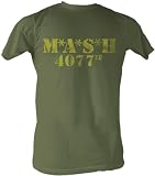 TS570-00 MASH 4077th Division Vintage Style Faded Logo T-Shirt