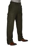 Polo Ralph Lauren Mens Wool Flannel Cargo Pants Dark Green Olive Herringbone Made In Italy