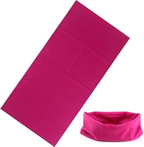 LingStar Outdoor Multifunction Riding Magic Scarf,Solid Color,Seamless Bandanas Tube, High Elastic Headband with UV Resistance