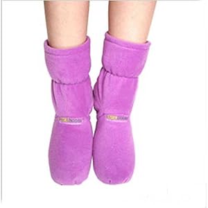 Cozy Boots Lilac - Polar Fleece - Microwavable