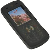 Motorola L7 SLVR Black Silicone Case - Includes TWO Bonus Personal Charm Straps!