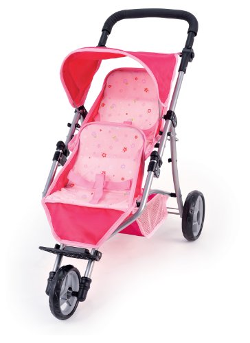 Bayer Design 38223 - Puppen-Sportwagen Jogger Twin, rosa