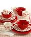 Kitchen & Housewares : Tienshan Red "Paradise" 16-Piece Dinnerware Set