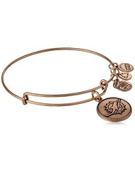 Alex and Ani "NFL" Miami Dolphins Logo Expandable Wire Bangle Bracelet, 7.5"