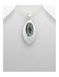 Shell Pendant Necklace In 92.5 Sterling Silver