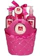 7119 Morgan Avery Rose Bath and Body Satin Rhinestone Bag Gift Set