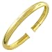 Jewelry : Glowing 14 Karat Yellow Gold Omega Design Cuff Bracelet Size 6.5 - 18 Grams