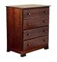 DaVinci Kalani 4 Drawer Dresser - Espresso