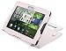 DURAGADGET White Genuine Leather Protective Case With Adjustable Stand For Blackberry Playbook