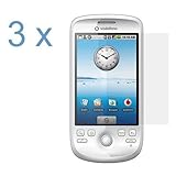 Durable Clear Reusable LCD Screen Protector -3 Packs for T-Mobile HTC Magic ....