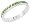 Sterling Silver Eternity Band, w/ August Birthstone, Peridot Crystals, 1/8