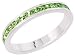 Search : Sterling Silver Eternity Band, w/ August Birthstone, Peridot Crystals, 1/8" (3mm) wide