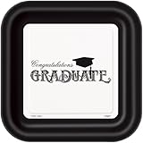 Square Classic Graduation Dinner Plates, 8ct