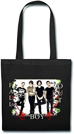 Fall Out Boy Tour 2016 Poster Canvas Cotton Tote Bag Shoulder Bag Black
