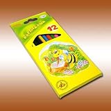 CRAYONS/Bee Crayons (8 Colors) [ A set of 8 colors. Bee brand colored crayons can be successfully used for artistic-design work and children`s graphic art from the age of 3 and up. With the help of the little crayons, little artists can take their first steps into the world of art. Firm in the hand and soft in application, Bee crayons help express mood and first impressions, and uncover a child`s 