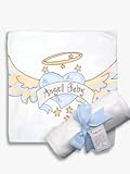 Light of Mine Designs Angel Baby Blue Receiving/Swaddling Blanket